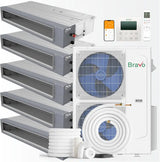 Installation Kit Bravo 42000 BTU Ductless Mini Split Concealed Duct Air Conditioner with R32 refrigerant 230V SEER 24.0