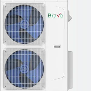BRAVO 42,000 BTU Dual Zone 18000 + 24000 BTU Ceiling Cassette Ductless Mini Split A/C and Heater with 16ft Installation Kits