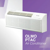 White Remote Control OLMO 12000 BTU Ductless Single Zone Indoor Unit Mini Split PTAC Air Conditioner with R32 refrigerant ...
