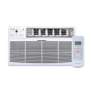 White 115V through-the-wall air conditioner with remote and R32 refrigerant for comfort