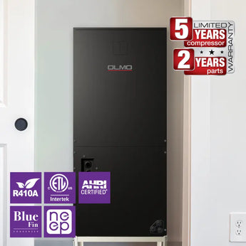 Black Installation Kit OLMO 36000 BTU Ductless Single Zone Mini Split Multi Positional  Air Conditioner with R410A refrige...