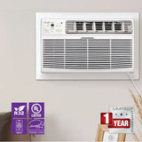 White Remote Control OLMO 8000 BTU Ductless Single Zone Outdoor Unit Mini Split Air Conditioner with R32 refrigerant 115V ...