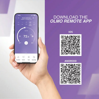 Smart Control OLMO 8000 BTU Ductless Single Zone Mini Split with Remote Control with R32 refrigerant 115V Inverter