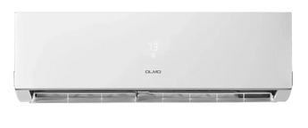 White OLMO Sierra 24k BTU wall-mount AC with R454B, sleek design