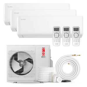 OLMO Sierra 36,000 BTU 3-Zone 9k+9k+12k Wall Mount, 230V, R454B - Ductless Mini Split Air Conditioner Heat Pump
